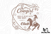 Vintage Western CowGirl SVG Bundle, an Object Illustration by Ya_ Design Store (Thumbnail 6 of 11)