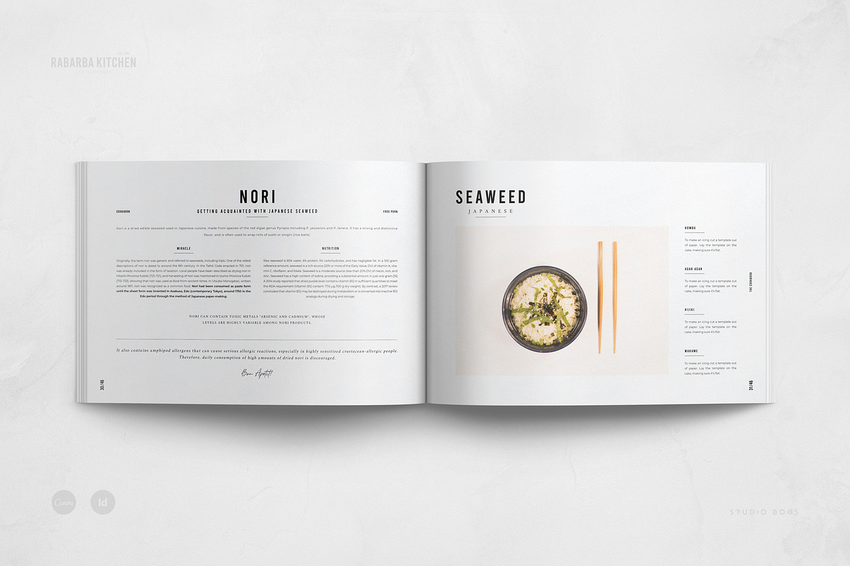 Canva Cookbook | Recipe Book, a Brochure Template by Studio Bons (Photo 18 of 27)