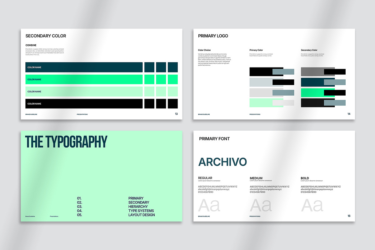 Brand Guidelines Presentation, a Presentation Template by Oriofix (Photo 8 of 10)
