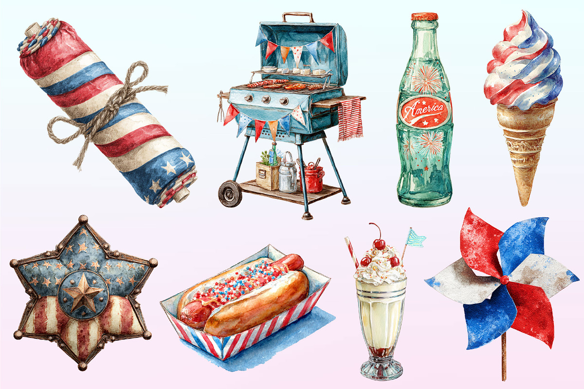 Vintage 4th of July Sublimation, a Graphic by CitraGraphics (Photo 3 of 4)