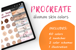 Procreate Skin Colors Palette