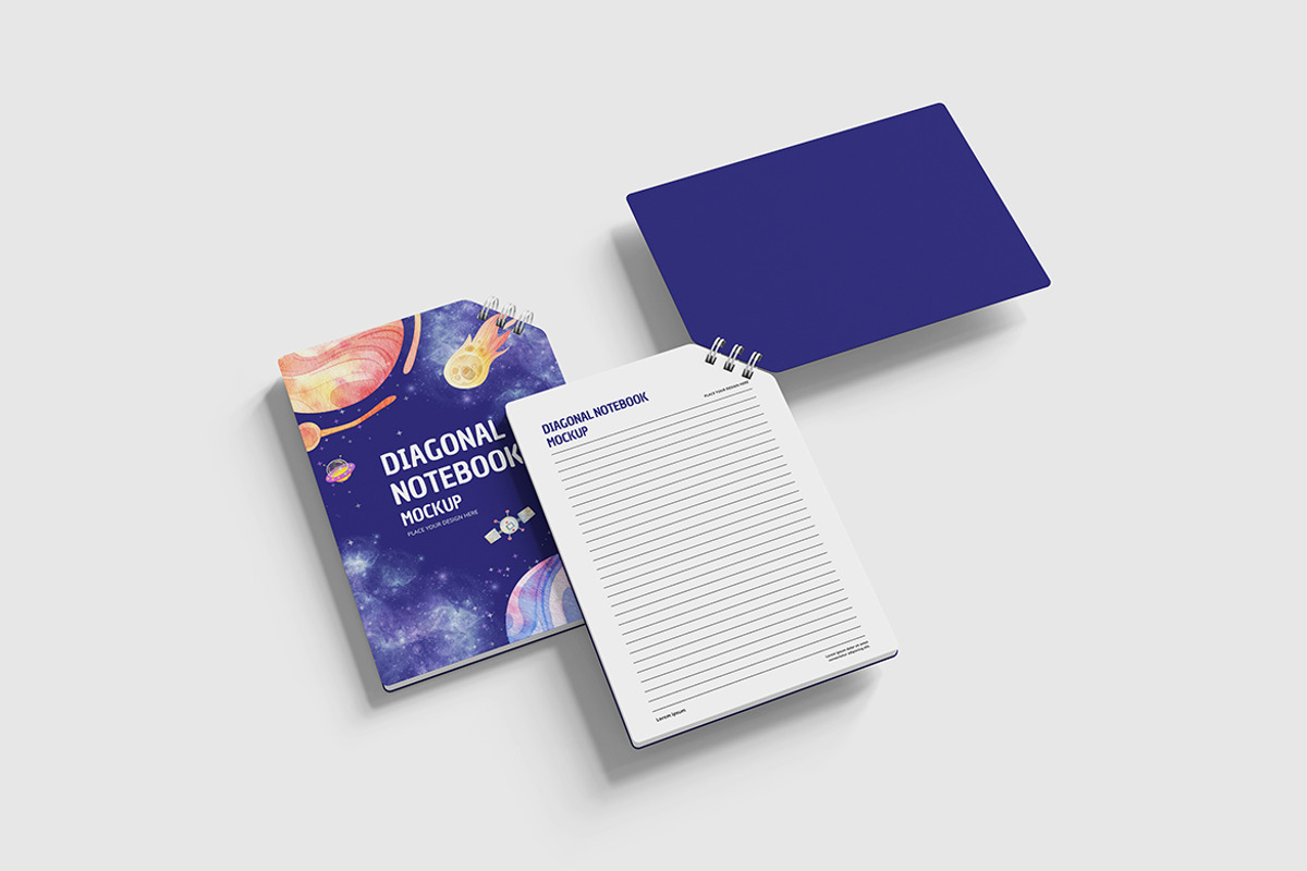 Notebook Mockup, a Product Mockup by Indah (Photo 2 of 6)