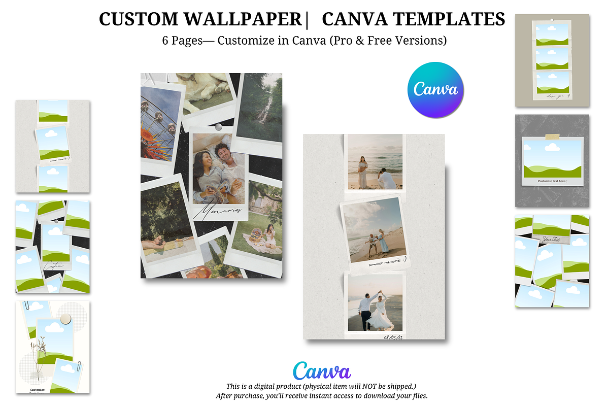 Wallpaper Canva Templates Bundle, a Social Media Template by Wicked Creative (Photo 3 of 12)