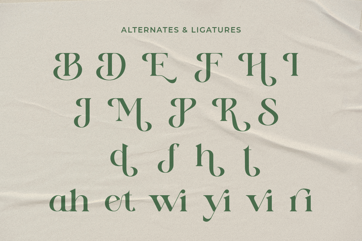 Eden Meadow - Stylish Serif Font, a Serif Font by RagamKata (Photo 9 of 11)