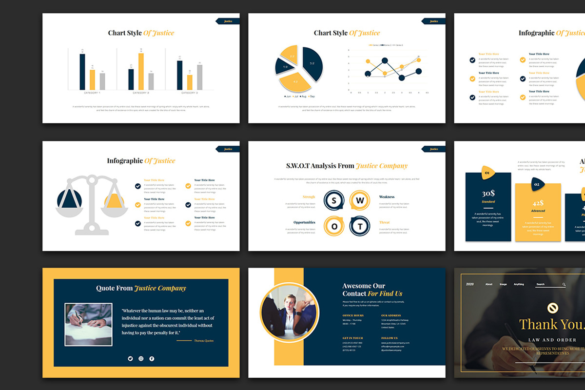 Justice - Law and Justice PowerPoint, a Presentation Template by Raseuki (Photo 6 of 6)