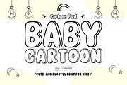 Cotton Wobble - Playful Outline Font, a Sans Serif Font by KiddoGlyphs Studio (Thumbnail 2 of 5)