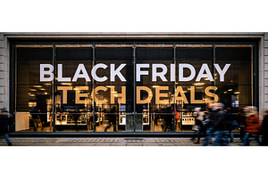 Black Friday Tech Deals Store Window, a Technology Photo by piter.goskov