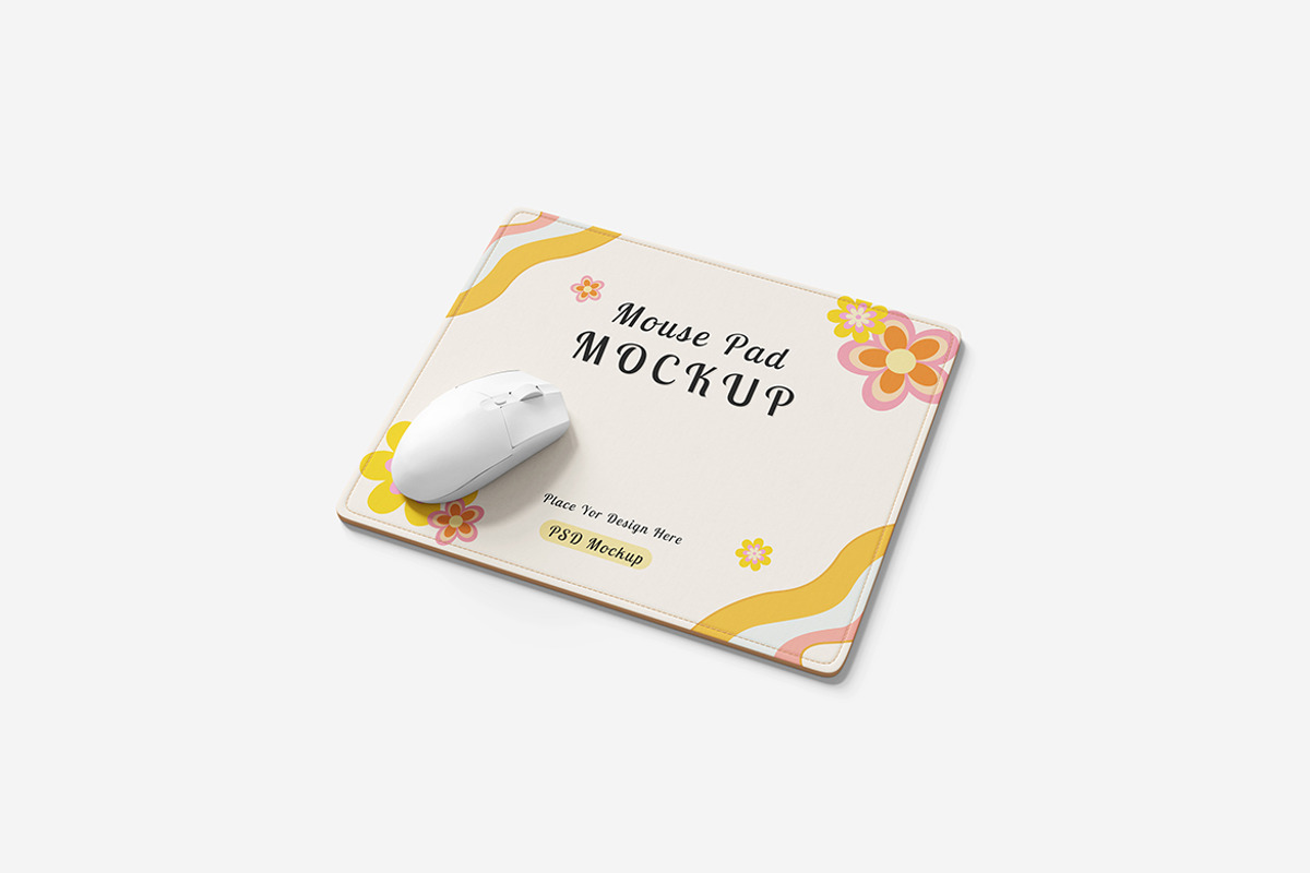 Mouse Pad Mockup, a Product Mockup by Indah (Photo 4 of 6)