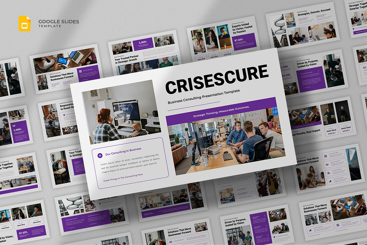 Business Consulting Google Slides, a Presentation Template by fluffstudio (Photo 1 of 4)