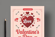 Valentines Day Party Flyer Template, a Flyer Template by MightyDesign (Thumbnail 4 of 8)