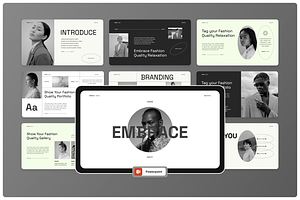 Embrace - Fashion Brand Powerpoint, a Presentation Template by Annora Studio