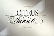 Citrus Sunset, a Script Font by Typehill (Thumbnail 1 of 15)