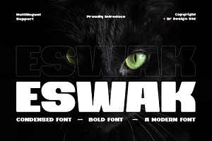 Eswak - Bold Condensed Fonts