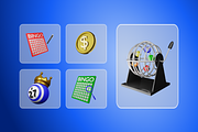 3D Bingo Games Icon, an Object 3D Model by Kohesif Studio (Thumbnail 6 of 6)