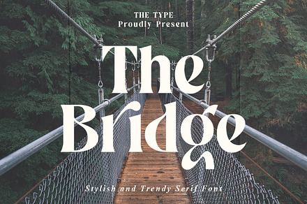 The Bridge | Stylish Trendy Serif, a Serif Font by The_Type
