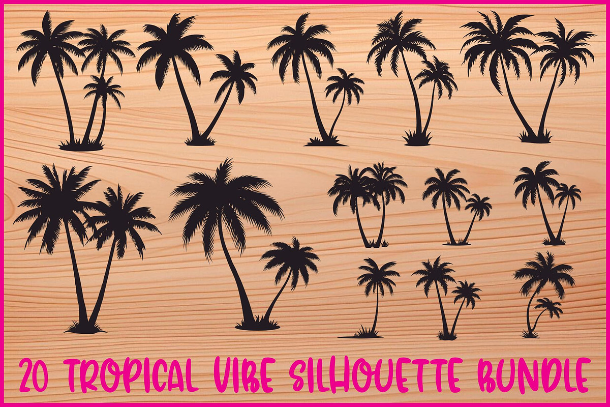 Summer Beach Palm Bundle, an Illustration by jahid234 (Photo 1 of 21)