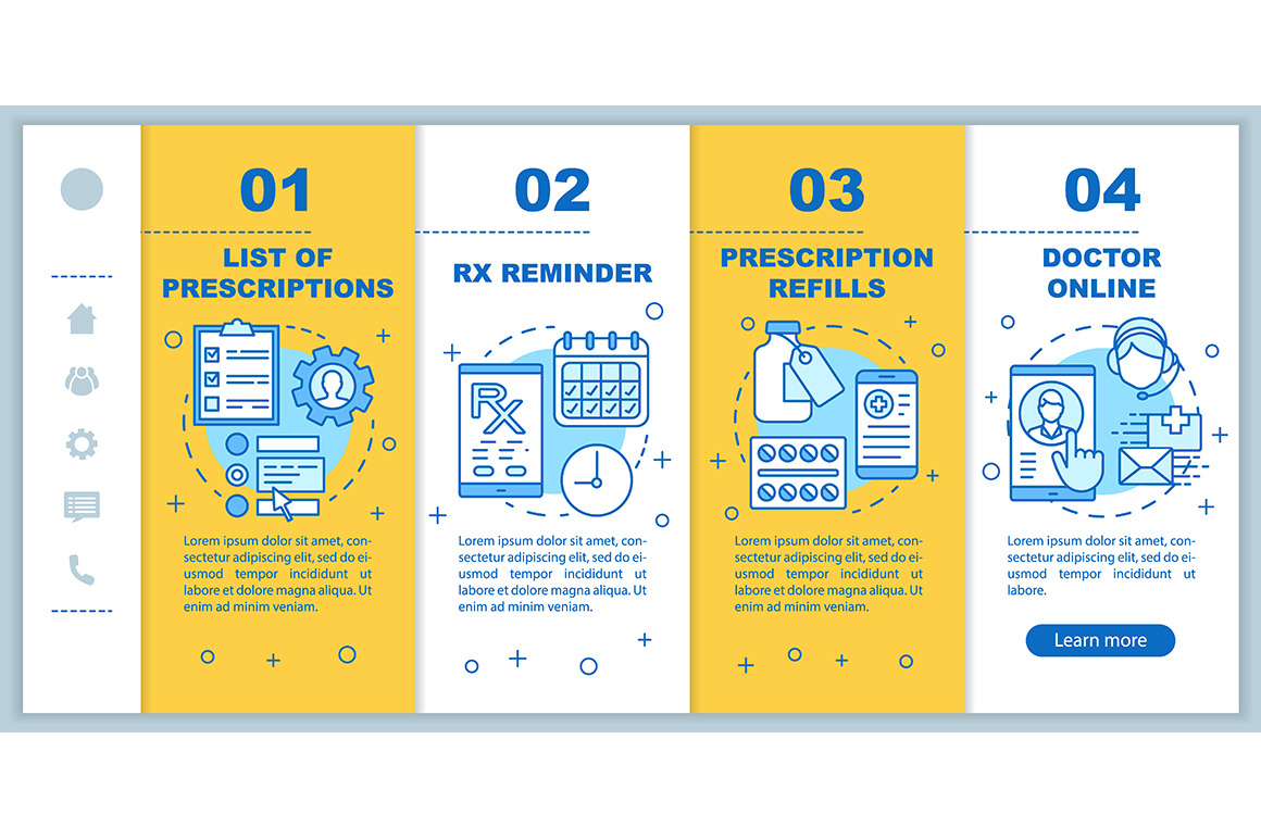 Online Pharmacy Service App Pages by Img Visuals  Creative Market