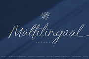 Manfollo Modern Script, a Script Font by alit design (Thumbnail 11 of 15)
