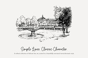 105 line art French Chateau clip art, a Seasonal Illustration by Poppy Lane Studio (Thumbnail 4 of 13)