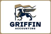 Majestic Griffin Holding a Flag Logo, a Branding & Logo Template by Suhandi (Thumbnail 3 of 4)