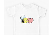 Cute Bee SVG, Kawaii Honey Bee SVG, an Illustration by TheHitShop (Thumbnail 10 of 11)