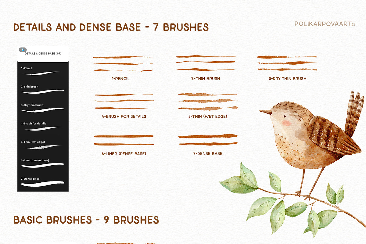 Art Watercolor - Brushes & Canvases, a Brush Add-On by polikarpovaart (Photo 6 of 16)