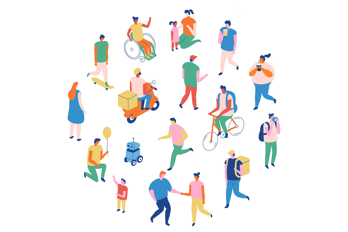 Flat vector people lifestyle bundle, a Person Illustration by Vector_Art (Photo 21 of 27)