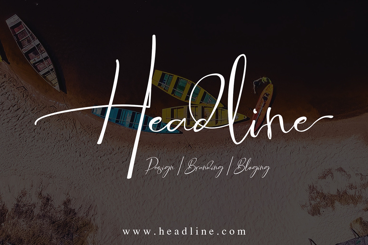 Asgard Signature Font preview 8