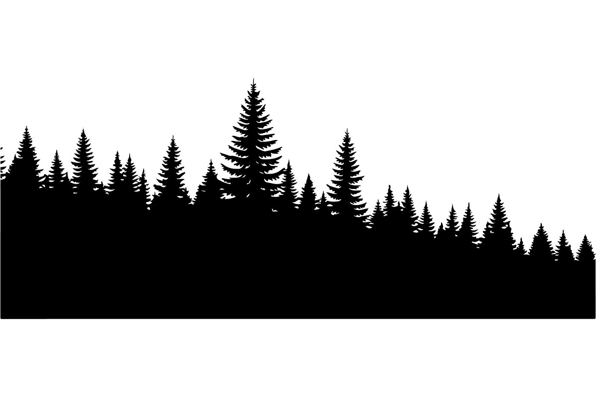 Woodland Landscape Silhouette, an Object Graphic by Creativeshirt (Photo 7 of 18)