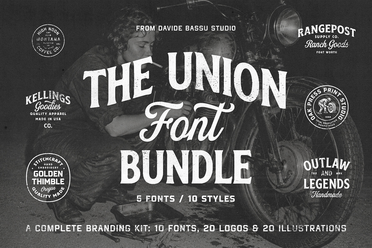 The Union Font Bundle + Extra, a Handwritten Font by Davide Bassu (Photo 1 of 16)