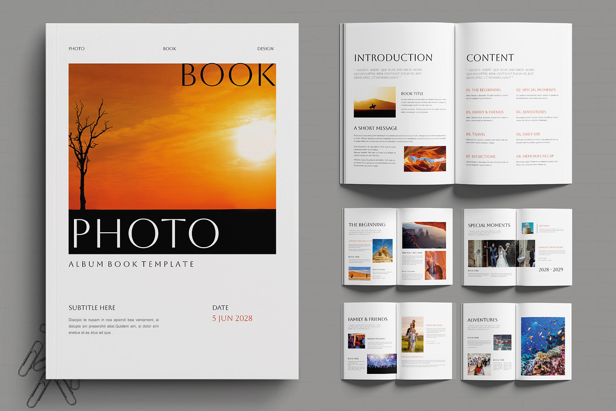 Minimalist Photo Album Design, a Brochure Template by MightyDesign (Photo 1 of 6)