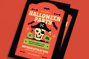 Modern Retro Halloween Party Event, a Flyer Template by Guuver (Thumbnail 2 of 3)