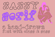 Sassy Serif a hand-drawn font, a Serif Font by Eryn Rose Design (Thumbnail 12 of 12)