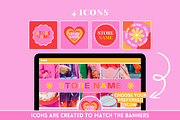 Youtube, Facebook, Pinterest Banners, a Social Media Template by SunshineStudioBoutique (Thumbnail 7 of 9)