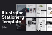 Nano Illustrator Stationery Template, a Stationery Template by Goashape Studio (Thumbnail 1 of 9)