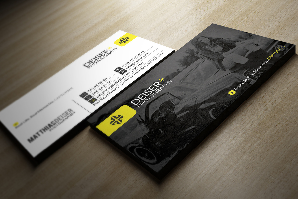 Photographer Business Card, a Business Card Template by Marvel (Photo 1 of 3)