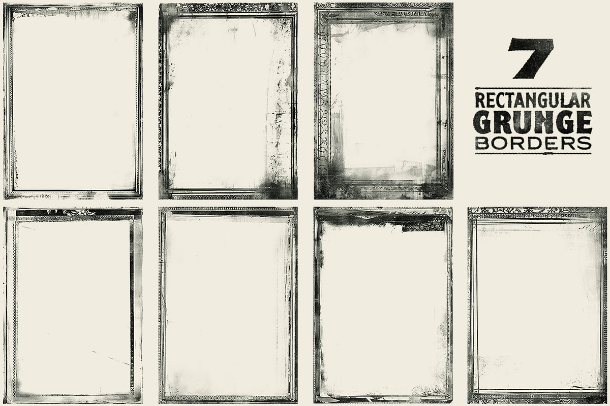 Grunge Borders, a Texture Graphic by Misprinted Type (Photo 8 of 8)