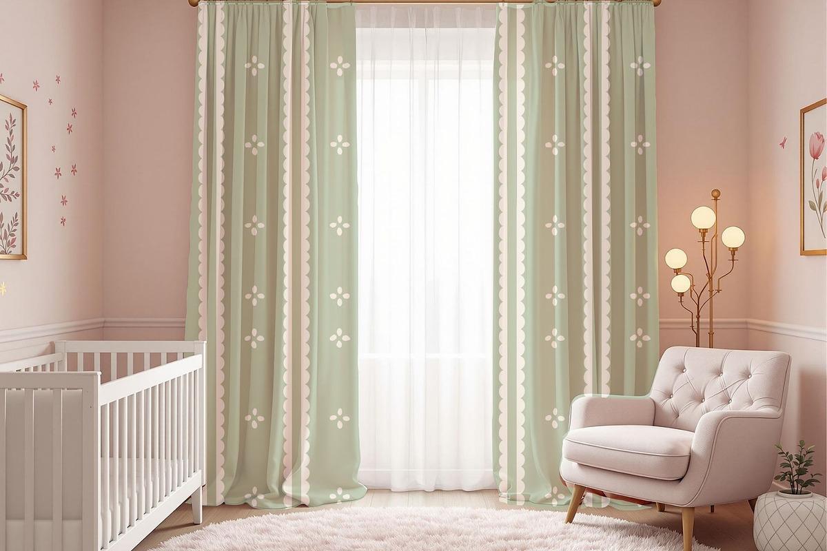 Sage Green Ditsy Floral Cottagecore, a Pattern Graphic by Pattern Whimsy (Photo 9 of 9)