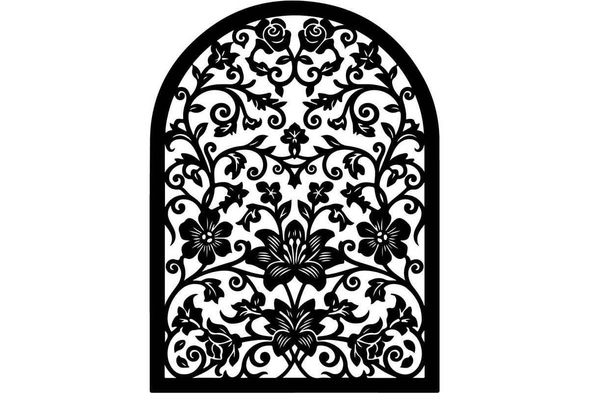 Decorative Arch Window Vector Pack, a Decorative Illustration by Designer_Momina (Photo 20 of 21)