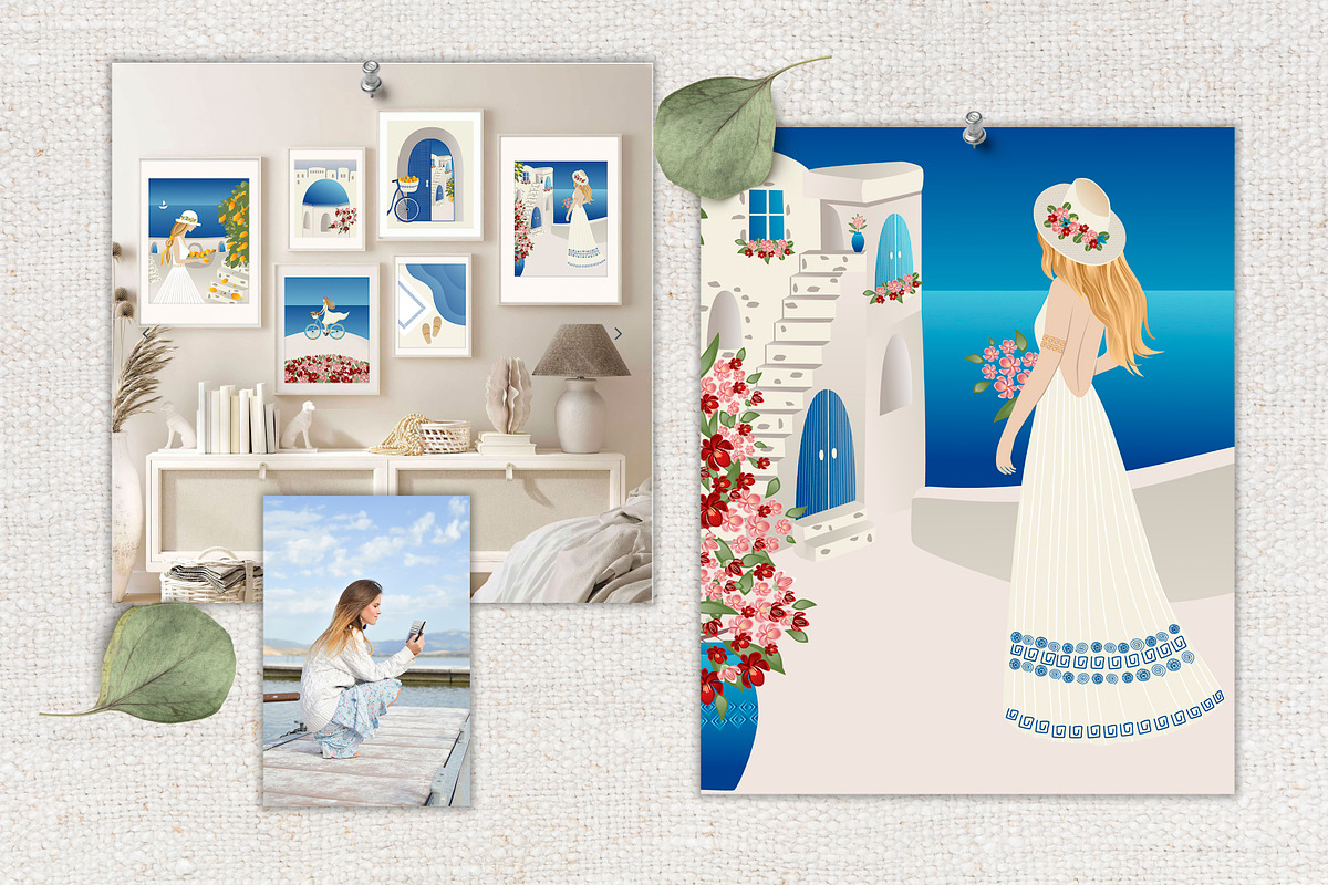 Posters Collection Vacation, a Person Illustration by WildStrawberry Magic (Photo 3 of 9)