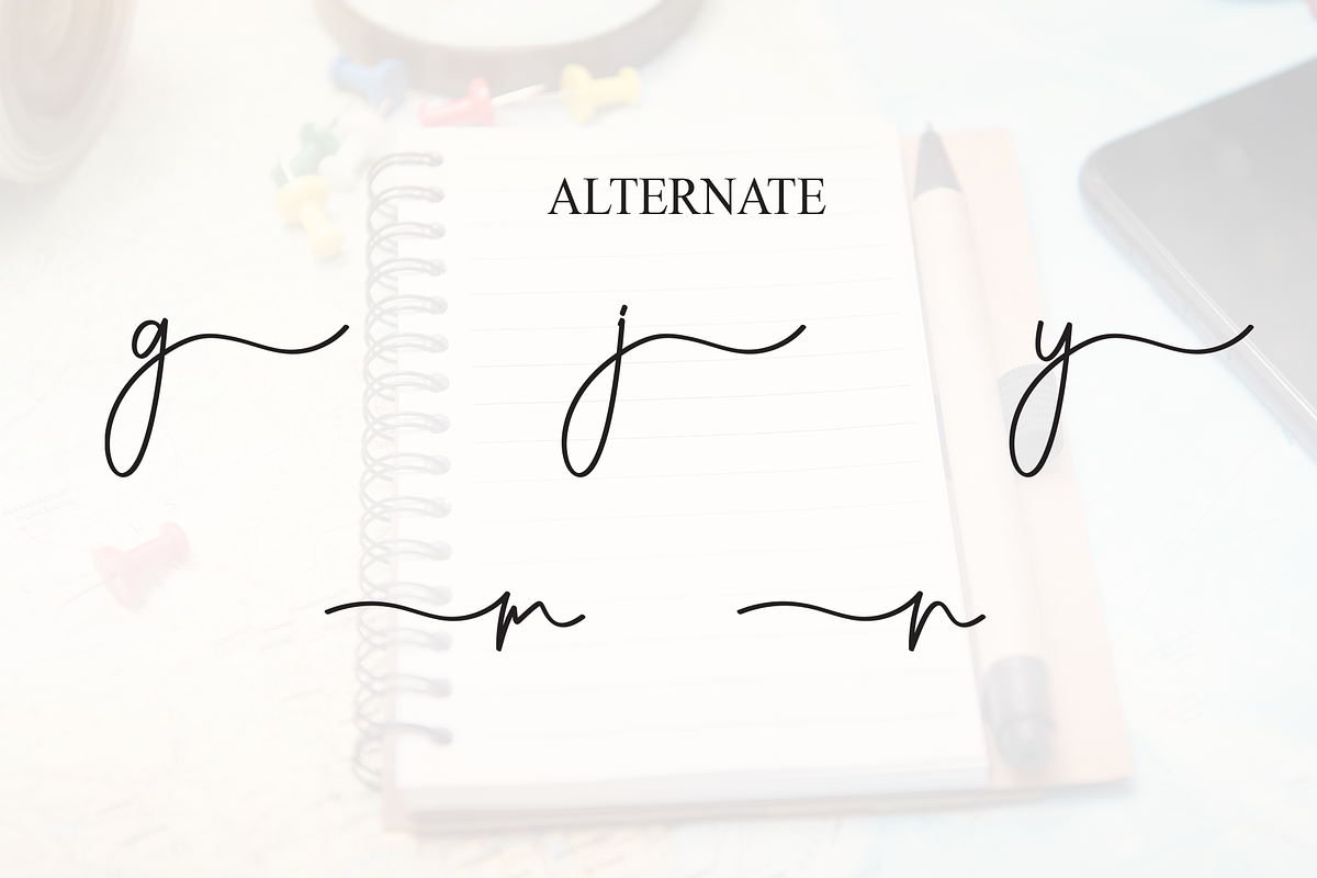 Monday | Script Font, a Handwritten Font by Scratchones (Photo 8 of 9)