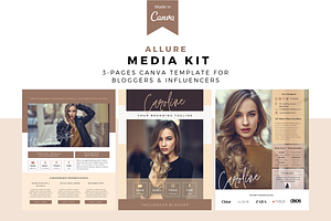 Allure Lady Media Kit Canva Template