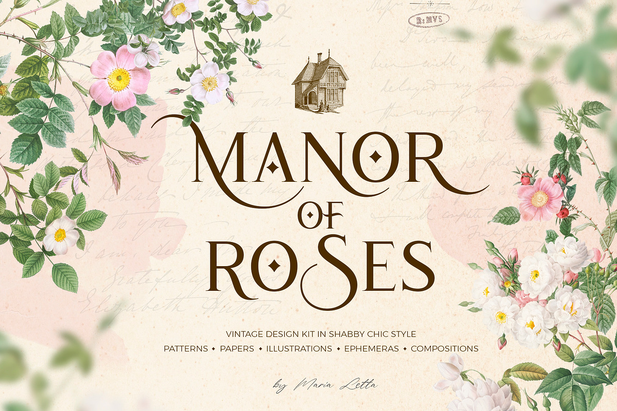 Manor of roses shabby chic kit, an Object Graphic by Beauty Drops (Photo 1 of 13)