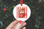 Christmas Hot Chocolate Coquette Sta, an Illustration by Libby Wishes (Thumbnail 5 of 5)
