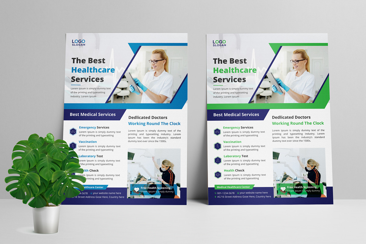 Medical Flyer Template, a Flyer Template by Vectorzone (Photo 1 of 3)