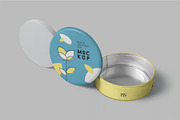 Round Tin Box Mockups, a Packaging Mockup by megostudi0 (Thumbnail 3 of 6)
