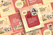 School Admission Instagram Post, a Social Media Template by Pink Bunny Studio (Thumbnail 3 of 3)