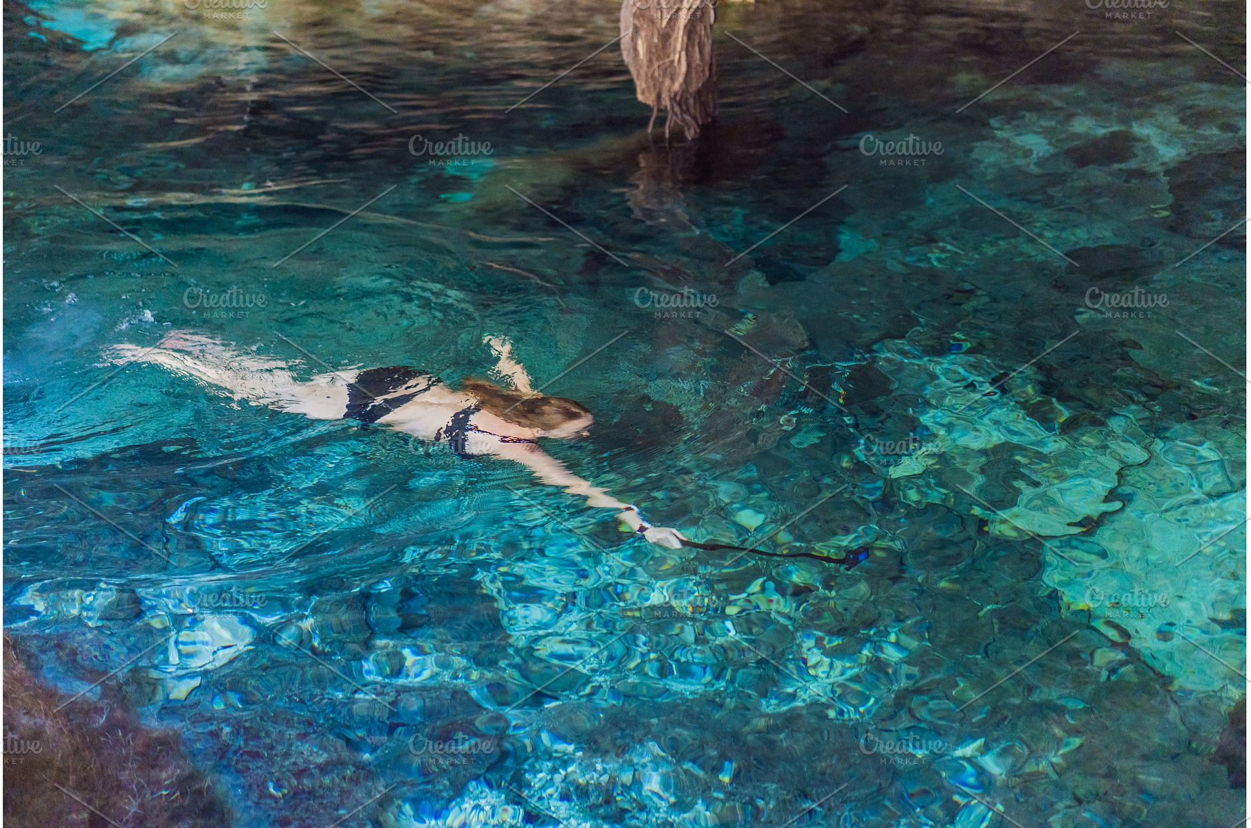 Female tourist enjoying a refreshing, a Nature Photo by Elizaveta Galitskaya
