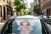 Watercolor Little Fairy Girl Design, a Shirt Mockup by Vector Stall (Thumbnail 4 of 9)