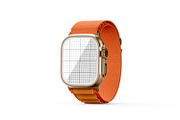 Apple Watch Ultra Mockup, a Wearable Device Mockup by pixelmock (Thumbnail 6 of 17)